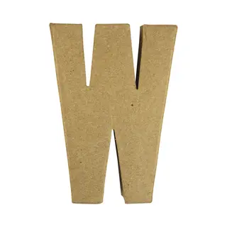 Rayher hobby materialen Papier Mache Letter W