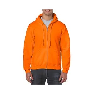 Gildan Oranje Vest Met Capuchon Voor Heren - Kleding - Met Rits - Sportief - Koningsdag Xl