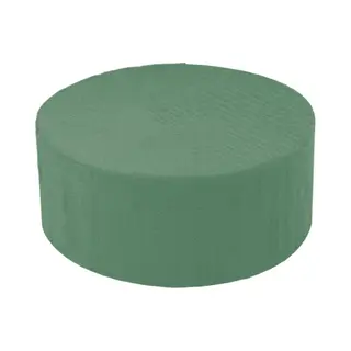 Rayher hobby materialen Rayher Steekschuim - Rond - 15 X 7 Cm - 1x Stuks - Oase Blok - Nat - Groen - 15x7 Cm - Voor Bloemen