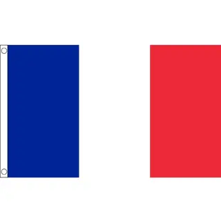 Klein Formaat Supporters Landen Vlag Frankrijk - 60 X 90 Cm - Landen Feestartikelen - Polyester