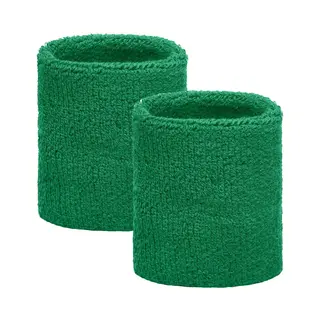 Groene Pols Zweetbandjes 2 Stuks