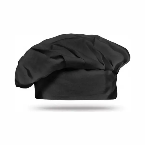 Luxe Zwarte Koksmuts- Paddenstoel Chef Mushroom Hat thumbnail