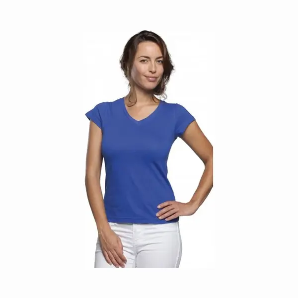 Sol's Dames T-shirt V-hals Kobalt Blauw 100% Katoen Slimfit - Dameskleding Shirts 44 thumbnail