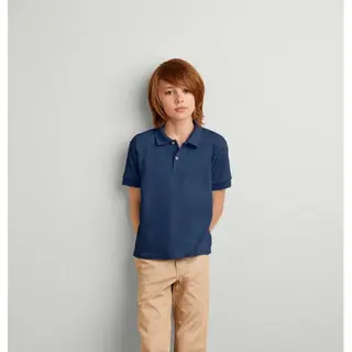 Gildan Poloshirt - Voor Kinderen - Navy Blauw - Jongens En Meisjes - Katoen/polyester - 190 Grams 146/152