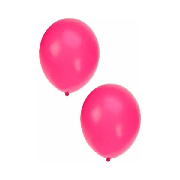 Bellatio Decorations Ballonnen - 10 Stuks - Neon Roze - 27 Cm - Helium Of Lucht - Verjaardag / Versiering thumbnail