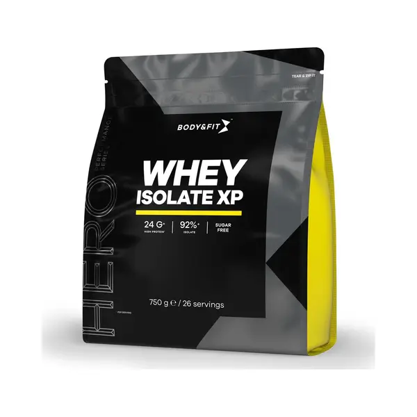 Body & Fit Whey Isolate Xp - Hoogwaardige Proteine Poeder - Whey Protein - Whey Isolaat - Eiwitshakes - Vet- En Suikervrij - 750 Gram - Vanille thumbnail