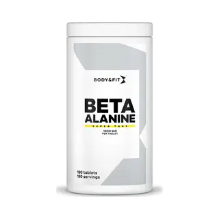 Body & Fit Beta Alanine Super Tabs - 1000 Mg - Aminozuren - Pre Workout - 180 Capsules