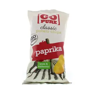 GoPure Go Pure Chips Paprika 125 Gram