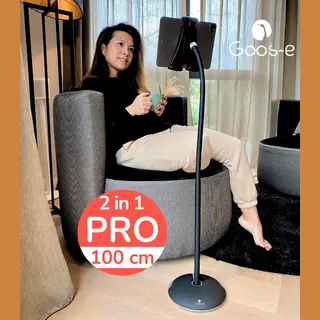 Goos-E Tablet Houder - Tablet Standaard - IPad Houder - Telefoonhouder Pro - Standaard - Statief - Bank - Bed - Stoel - Sofa - Extra Lang 100 Cm -