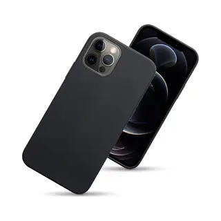 MobyDefend Hoesje - Geschikt Voor Apple IPhone 12 / IPhone 12 Pro - Tpu Backcover - Mat Zwart
