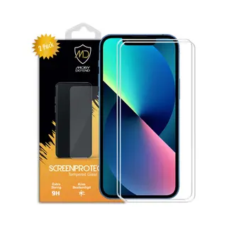 2-Pack MobyDefend Screenprotectors - Geschikt Voor IPhone 13 Mini - Case-Friendly Screensavers - Gehard Glas