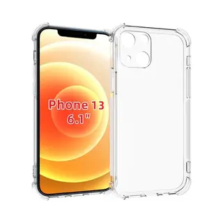 MobyDefend Hoesje - Geschikt Voor IPhone 13 - Transparante Shockproof Tpu Backcover - Verstevigde Hoeken - Volledig Doorzichtig
