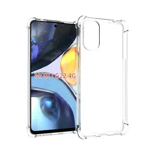 MobyDefend Hoesje - Geschikt Voor Motorola Moto G22 - Transparante Shockproof Tpu Backcover - Verstevigde Hoeken - Volledig Doorzichtig
