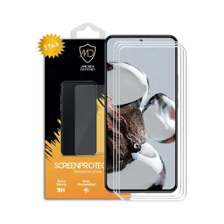 3-Pack MobyDefend Screenprotectors - Geschikt Voor Xiaomi 12T / 12T Pro - Case-Friendly Screensavers - Gehard Glas