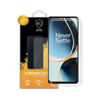 2-Pack MobyDefend Screenprotectors - Geschikt Voor OnePLus Nord Ce 3 Lite - Case-Friendly Screensaver - Gehard Glas