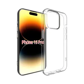 MobyDefend Hoesje - Geschikt Voor IPhone 15 Pro - Transparante Tpu Backcover - Volledig Doorzichtig