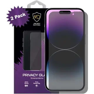 2-Pack MobyDefend Screenprotectors - Geschikt Voor IPhone 14 Pro - Hd Privacy Glass Screensavers