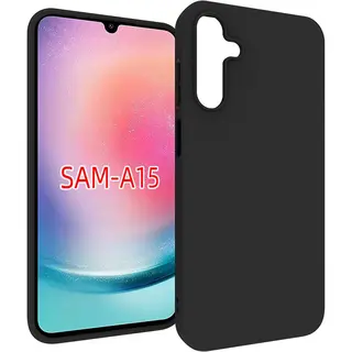 MobyDefend Hoesje - Geschikt Voor Samsung Galaxy A15 - Tpu Backcover - Mat Zwart