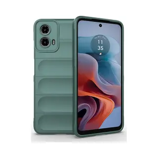 MobyDefend Hoesje - Geschikt Voor Motorola Moto G34 - Tpu Gripcase - Groen