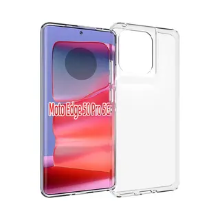 MobyDefend Hoesje - Geschikt Voor Motorola Edge 50 Pro - Transparante Tpu Backcover - Volledig Doorzichtig