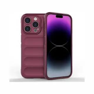 MobyDefend Hoesje - Geschikt Voor IPhone 15 Pro - Tpu Gripcase - Paars