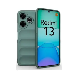MobyDefend Hoesje - Geschikt Voor Xiaomi Redmi 13 4G - Tpu Gripcase - Groen