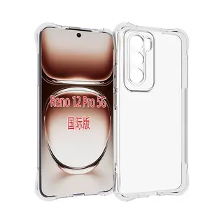 MobyDefend Hoesje - Geschikt Voor Oppo Reno12 Pro - Transparante Shockproof Tpu Backcover - Verstevigde Hoeken - Volledig Doorzichtig