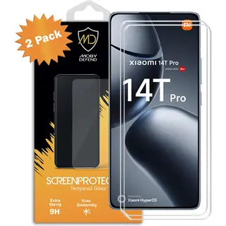 2-Pack MobyDefend Screenprotectors - Geschikt Voor Xiaomi 14T Pro - Case-Friendly Screensavers - Gehard Glas