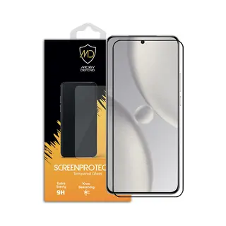 MobyDefend Screenprotector - Geschikt Voor Xiaomi 15 Ultra - Screensaver Met Zwarte Randen - Gehard Glas