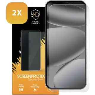 2-Pack MobyDefend Screenprotectors - Geschikt Voor Google Pixel 10 Pro - Case-Friendly Screensavers - Gehard Glas