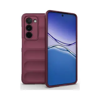 MobyDefend Hoesje - Geschikt Voor Oppo A5 5G - Tpu Gripcase - Donkerpaars