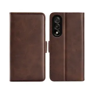 MobyDefend Hoesje - Geschikt Voor OnePlus Nord 5 - Luxe Wallet Book Case (Sluiting Zijkant) - Bruin