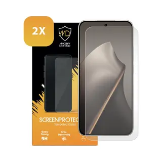 2-Pack MobyDefend Screenprotectors - Geschikt Voor Xiaomi 15T - Case-Friendly Screensavers - Gehard Glas