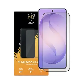 MobyDefend Screenprotector - Geschikt Voor Samsung Galaxy S26 Plus (S26+) - Screensaver Met Zwarte Randen - Gehard Glas