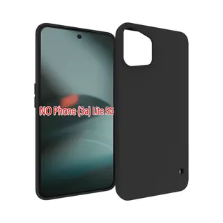 MobyDefend Hoesje - Geschikt Voor Nothing Phone (3a) Lite - Tpu Backcover - Mat Zwart