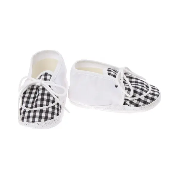 Junior Joy Babyschoenen Newborn Junior Zwart/wit Geruit thumbnail