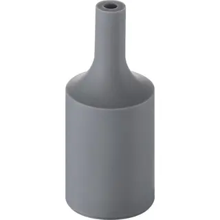 Home Sweet Home - E27 FItting Decoratie Huls - Grijs - 4/4/9.5cm - Rond - Decoratie Voor E27 Lamphouder Gemaakt Van Rubber - Geschikt Voor E27