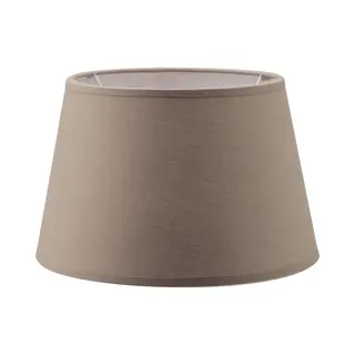 Home Sweet Home - Stoffen - Stoffen Lampenkap - Conisch - Taupe - Minimalistische Stijl - 20 X 15 X 13 Cm - E27 Fitting - Voor Tafellamp - Voor