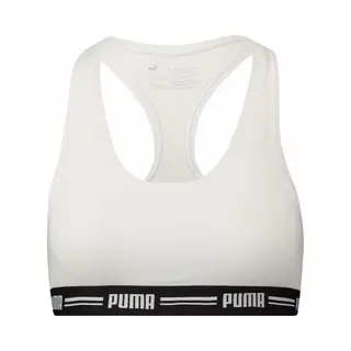 Puma Damen Unterwäsche Iconic Racer Back Bra 1P, White, S, 574006001