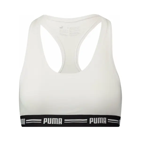 Puma Damen Unterwäsche Iconic Racer Back Bra 1P, White, S, 574006001 thumbnail