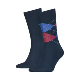Tommy Hilfiger 2-Pack Socken Blau - Größe 43-46