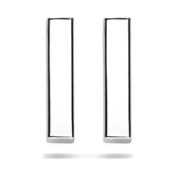 Glams Oorknoppen Balkje - Zilver thumbnail