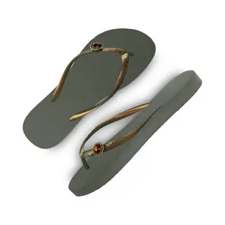 Uzurii Original Switch Dames Slippers Army Green | Groen | Kunststof | Maat 35/36 | 18.422.87