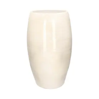 Mica Decorations Bloemenvaas Shiny Wit - Keramiek - Boeket Vaas - H50 X D30 Cm - Vazen Binnen