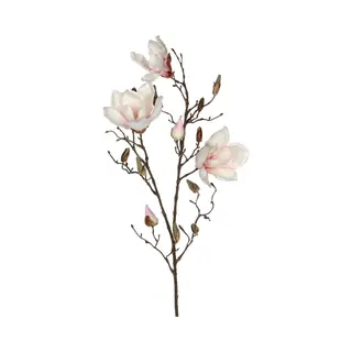 Mica Decorations Kunstbloem - Magnolia - Lichtroze - 90 Cm - Takken - Kunstbloemen Boeketten