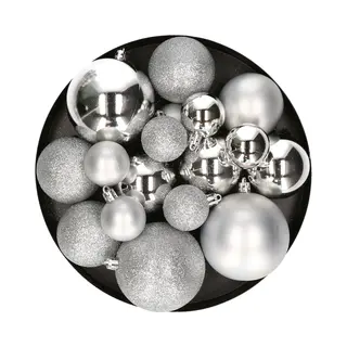 House Of Seasons Kerstballenset 46 Stuks - Kunststof - Verschillende Maten