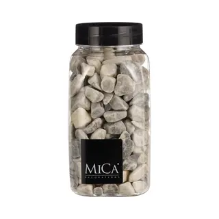Mica Decorations Dekorative Steine Hellgrau 650 Ml 1 Kg Steine