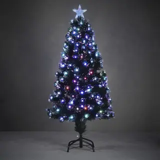 Luca Lighting Abbey Kunstkerstboom Met Fibre Optic Verlichting - H120 X ∅55 Cm - Multikleur