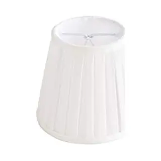 Qazqa Plisse - Lampenkap - Ø 12 Cm - Crème - Woonkamer | Slaapkamer