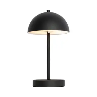 Qazqa Keira - Moderne Dimbare Led Draadloze Oplaadbare Tafellamp Usb Met Dimmer - 1 Lichts - H 29.3 Cm - Zwart - Buitenverlichting